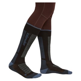 Icebreaker Women’s Merino Ski+ Medium Over the Calf Socks - Black/Dawn/Graphite - Medium