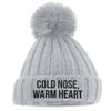 Purple Print House Cold Nose Warm Heart Faux Fur Pop