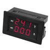 LED Digital Display AC 100~300V Voltmeter 0-100A Ampere Meter(Red red)