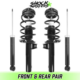 Shock*Masters Front Complete Struts w/ Springs & Rear Shocks for 2012-2019 Volkswagen Passat