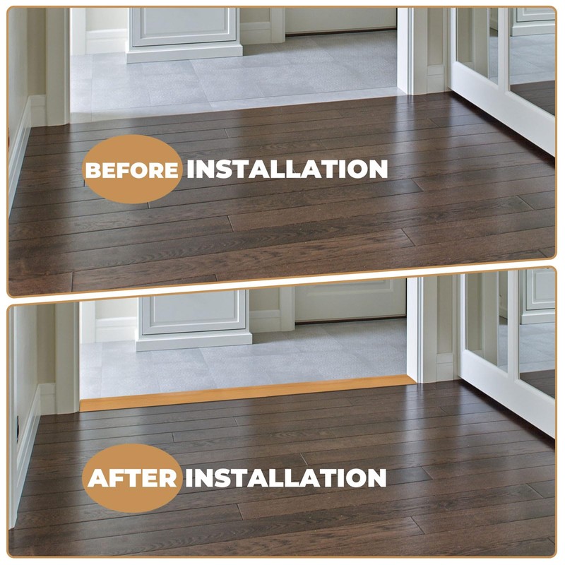 Floor-Transition-Strip Door-Threshold 72 inch, 0.4'' Rise Thresholds Ramps for Doorways,