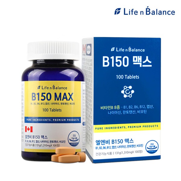 Life Balance Daily Vitality L&amp;B B150 Niacin Vitamin Vitamin B1 B2 B6 Folic Acid 8-Function Vitamin B Biotin Vitamin B12 Panto / 라이프밸런스 일상활력 엘엔비 B150 나이아신 비타민 vitamin B1 B2 B6 엽산 8중복합기능비타민B 비오틴 비타민B12 판토