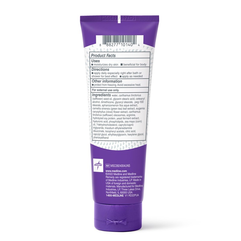 Medline Remedy Clinical Skin Cream Moisturizer, Unscented (4 fl oz),