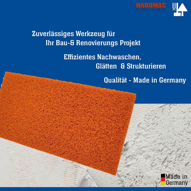 HAROMAC Sponge Board with Red Coarse Sponge Rubber Pad |