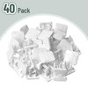 Bates- Outlet Covers Child Proof, 40 Pack, White, 3 Prong