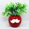 Hybsk 8cm x 4cm White Mustache Stickers Moustache Party Baby