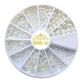 Nail Room Nail Stone Parts Set, 007 Pearl Stone, 1 Piece / 네일룸 네일 스톤파츠 세트, 007 진주 스톤, 1개