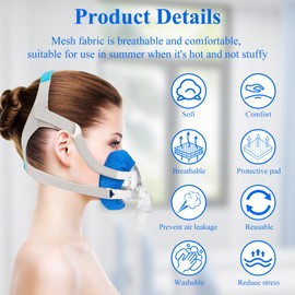 4-Pack Mask Liners Compatible with Resmed Airfit F20 Full Face Masks