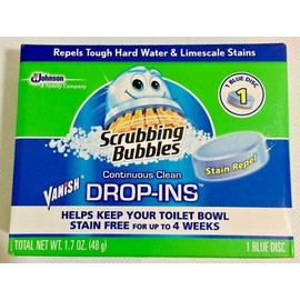 Scrubbing Bubbles 4 X Scrubbing BubblesVanish Drop-Ins Toilet Cleaning Tablet 1 ea New Sealed
