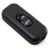 E-outstanding Inline Cord Switch On/Off Black Button Feed Cord Switch