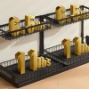 2 Tier Under Sink Organizer Sliding Storage Drawer Kitchen Bathroom