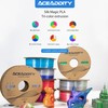 Aceaddity Silk Magic PLA 3D Printer Filament, Multi-Colour Tri-Extrusion 1.75mm