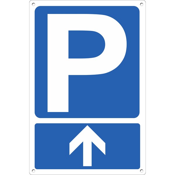 Pubblimania Parking Sign with Whistle, 3mm Composite Aluminium For Outdoor