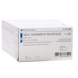 Henry Schein Premium Self-Adherent Elastic Bandage Wrap – 3" x 5 Yards, Tan – Box of 24 Rolls – Flexible, Latex-Free, Non-Sterile Medical Wrap for Compression & Wound Support