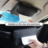 KINIVA Car Tissue Holder Sun Visor Napkin Tissue Box Holder