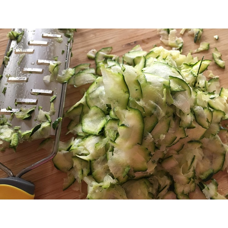 SimSim Profi HOBEL superscharfer Parmesanhobel - Edelstahl - gelber Griff
