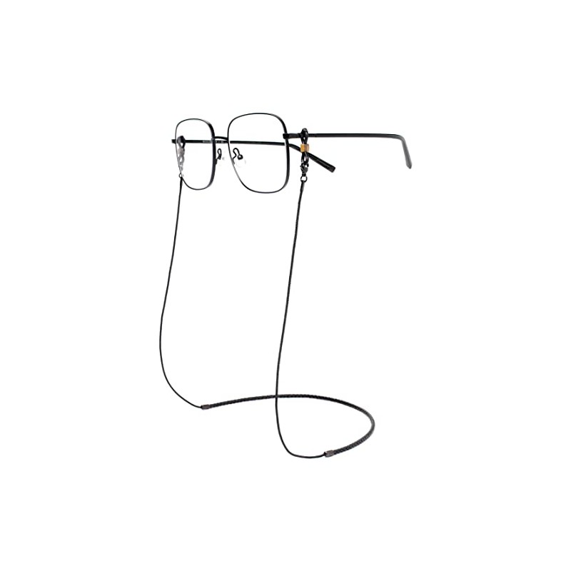 JOJOPANDA Eyeglasses Strap Leather Reading Glasses Holder Cord Nylon Rope