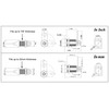 Admiral Locks 1-1/8" Tubular Cam Lock, Keyed Alike Removable Key