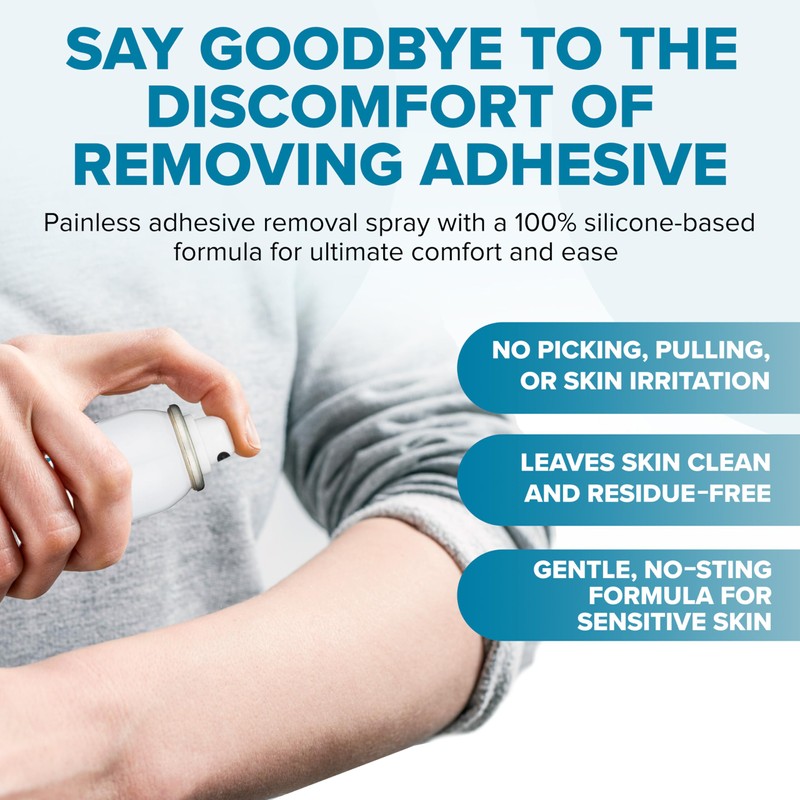 Ultimate Medical Adhesive Remover Spray – Silicone-Based, No-Sting & Odorless