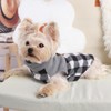 Dog Sweater for Samll Dog Fleece Plaid Dog Vest Warm