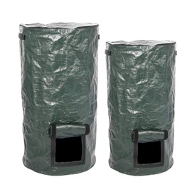 PE Compost Bag, Environmental Compost Bag Garden Waste Bin Homemade Organic Ferment PE Bag for Home Composting, Helps to Reduce Waste (45 x 80CM)