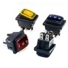 WANGCL 5PCS LED Waterproof Toggle Switch 12V ON/OFF/ON 3 Position