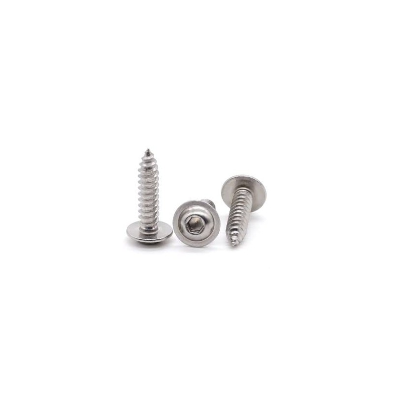 Glvaner (30 pcs) M5 x 30mm Flanged Button Head Socket