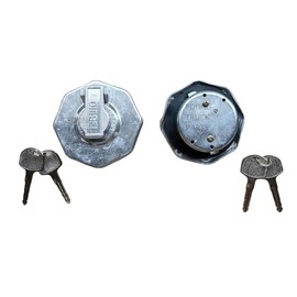 Fuel Tank Cap with Key 8-98146010-0 Compatible with Isuzu Elf NPR ELF NPR NQR NQR75 4HK1 Replacement Accessory 1PC
