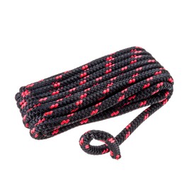 SEACHOICE Double-Braid Multifilament Polypropylene Dock Line 3/8" x 15' 42431 Black/Red