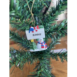 Unbranded Kurt Adler Snowman Christmas Tree Name Ornament Bonnie