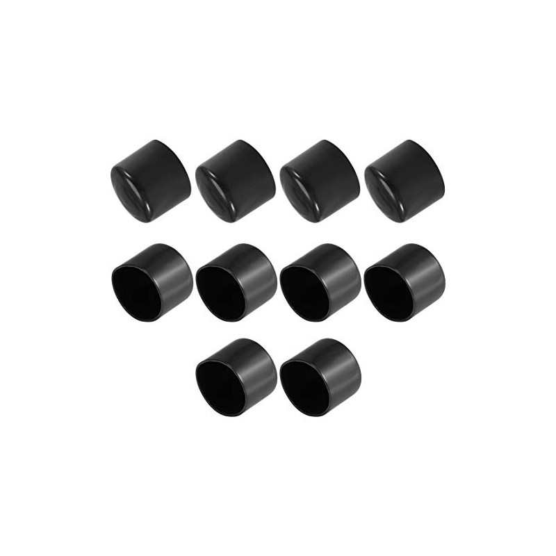 sourcing map 10pcs Rubber End Caps 42mm ID Vinyl Vinyl