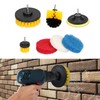 7PCS Drill Brush Scrub Pads Scouring Pad Cleaning Kit for