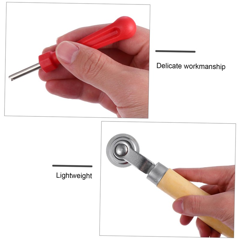 Mobestech 2pcs Tire Patch Roller Tool Set with Handle Automotive