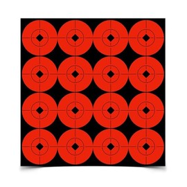 Birchwood Casey Target Spots Orange 1.5" 160 Bright High-Contrast Convenient Self-Adhesive Bull's Eyes Paper Shooting Targets for Target Practice