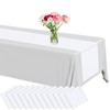 Lonfliness 12 Pack Plastic Table Runner 14 X 108inch White