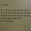 MIL-TEC REPLACEMENT BUCKLE ACCESSORY SET VARIOUS SIZES MOLLE VEST BELT
