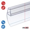 STEIGNER Shower Seal 30cm Glass Thickness 6/7/8mm Straight PVC Replacement