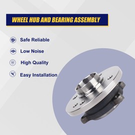 KUSATEC 513226 Front Wheel Bearing and Hub Assembly Compatible with 2002-2006 Mini Cooper, 4 Lug Bolts w/ABS