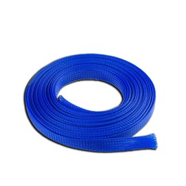 Cable Management Cord Organizer Protector Wire Loom 1/2" Inch 50 FT Blue Braided Cable Organizer Expandable Cord Cover Super-Deals-Shop