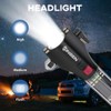 SINSEN Car Safety Hammer Flashlight, Tactical Emergency Rescue Tool, LED