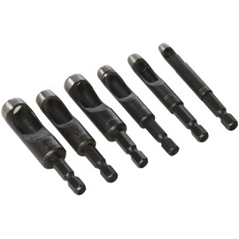 DrillMaster - 67030 Hollow Punch Set for Drills and Drill Presses, Pack of 6