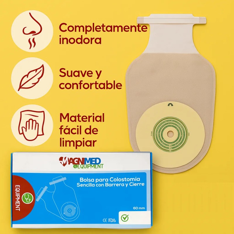 10 Piezas Bolsa Para Colostomia Suave Adulto