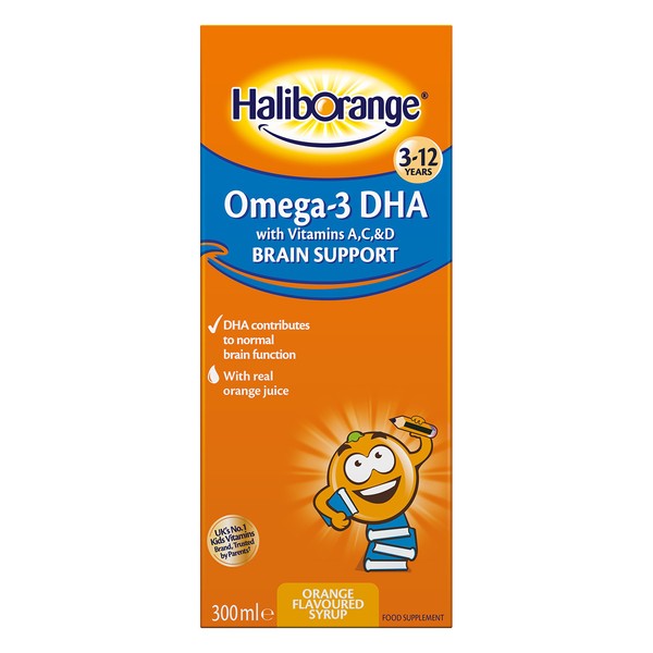 Haliborange Kids Omega-3 Syrup Orange, 300ml
