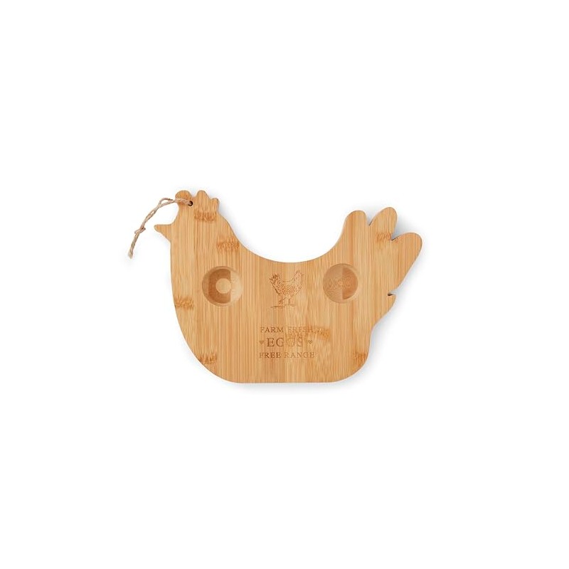 Cooksmart Hen House Lane Bamboo Breakfast Board | Hen Shaped