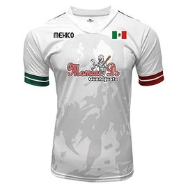 ARZA Jersey Mexico Momias de Guanajuato 100% Polyester White/Grey_Made in Mexico (US, Alpha, X-Large, Regular, Regular, White/Grey)