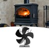 5 Blade Heat Powered Stove Fan Fireplace Fans Self Generating