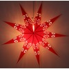 GURU SHOP Foldable Advent Luminous Paper Star, Poinsettia 40 cm