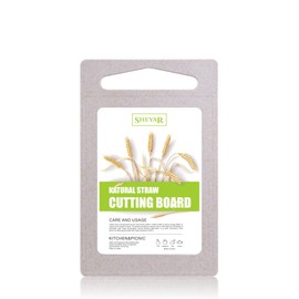 Zzsbrm Cutting Board for Kitchen, Wheat Straw Fiber Cutting Board, Dish Washer Safe, w/Juice Grooves for Meat, Veggies, Easy Grip Handle, Non-slip Surface Eco-friendly Serveware Accessories(10‘x6.3’)