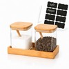 Mowhut 2 Piece Salt and Pepper Containers Set, Salt Cellar