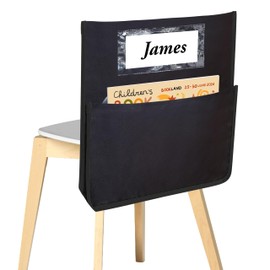 Chair Pockets for Classroom 15.6x16.8 Inch - Chairback Buddy Pocket Chart Seat Back Organizer Student Storage with Lable Slot for Classroom Kindergarten School Home